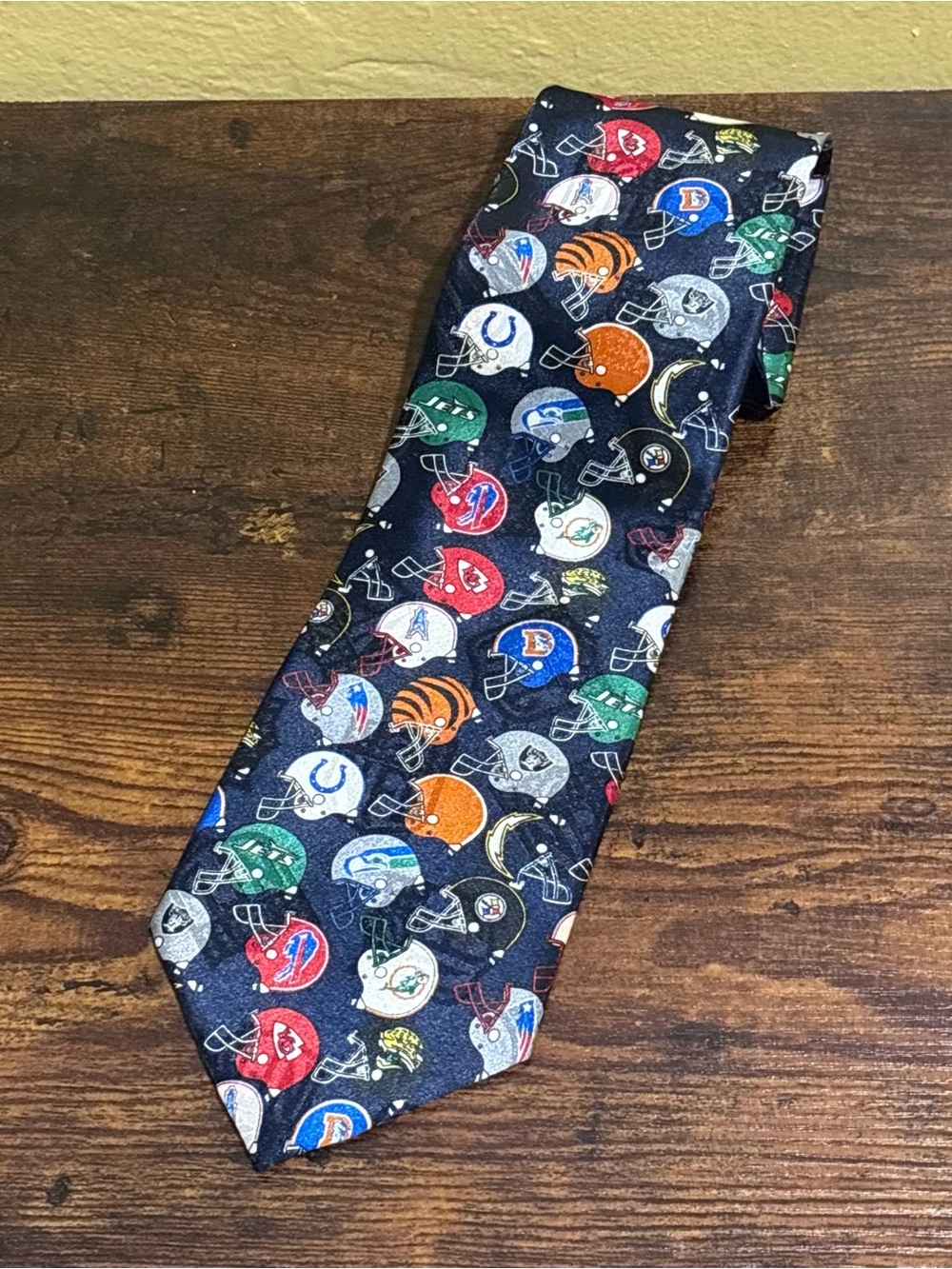 Men’s Vintage NFL Teams Neck Tie - Jets, Chiefs, Dolphins And More